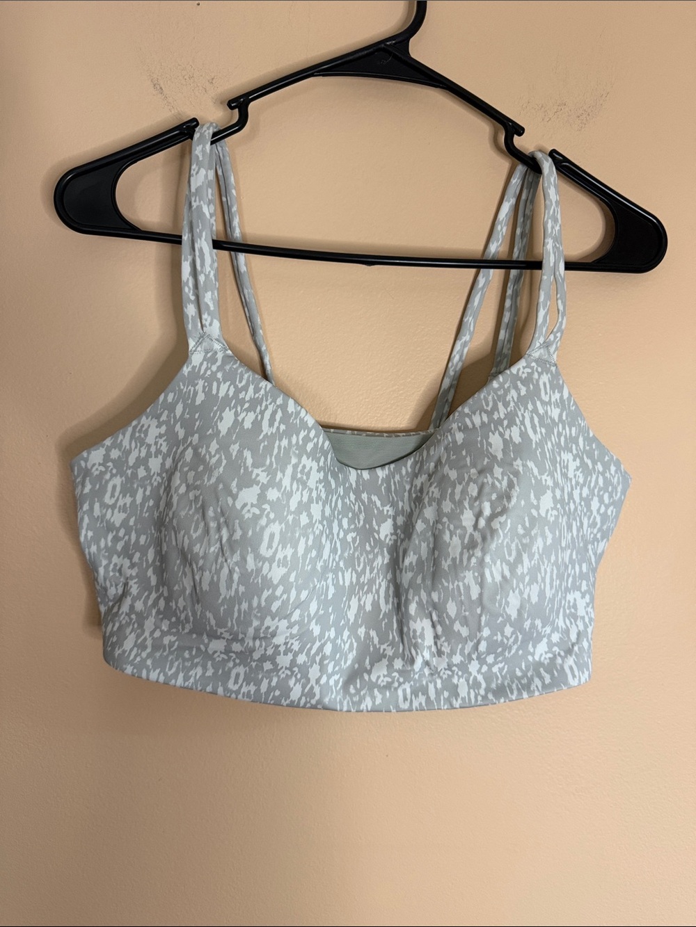 Avia Light Gray Printed Sports Bralette